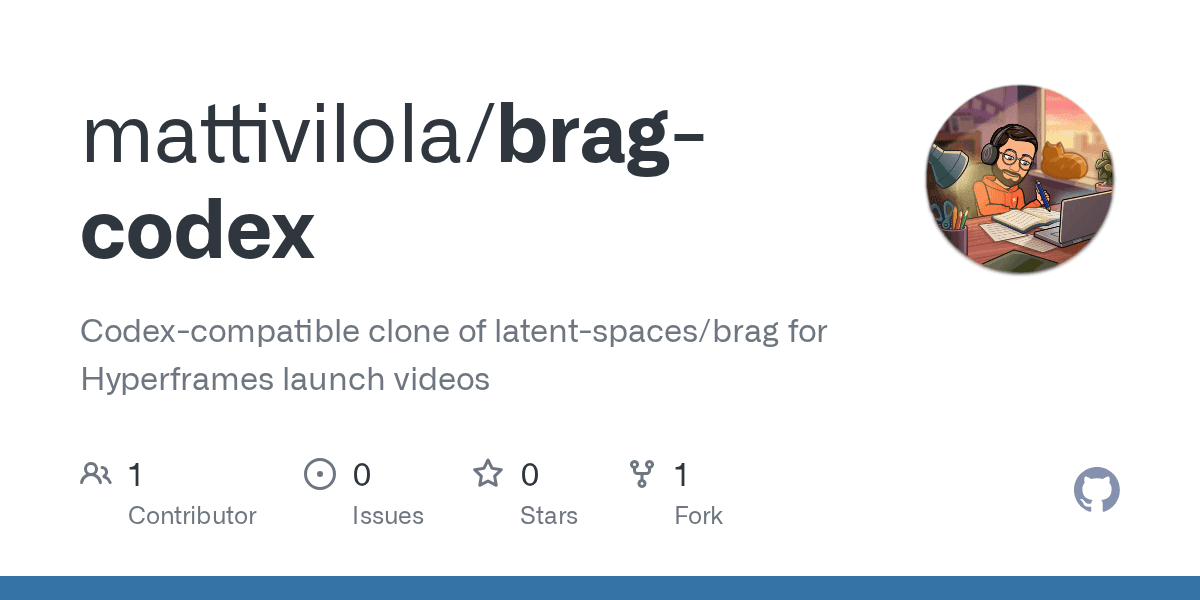 brag for Codex