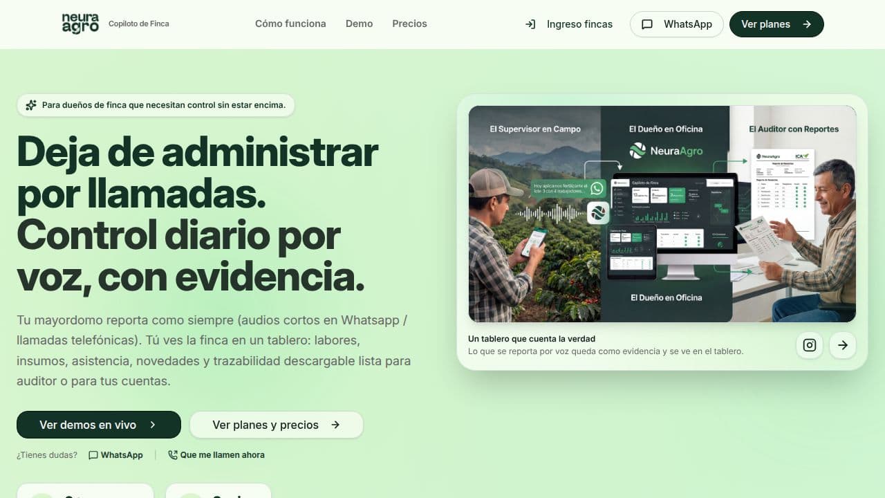 Copiloto de Finca (NeuraAgro)