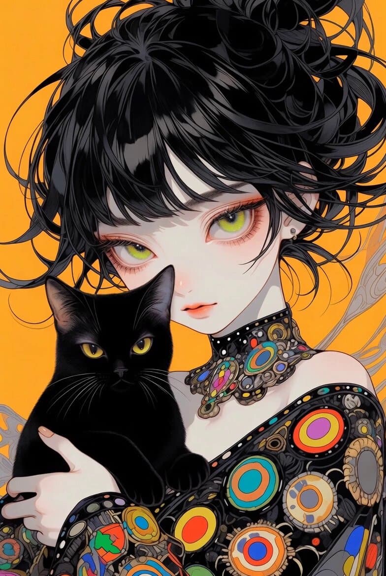 Ethereal Cat Art Animation