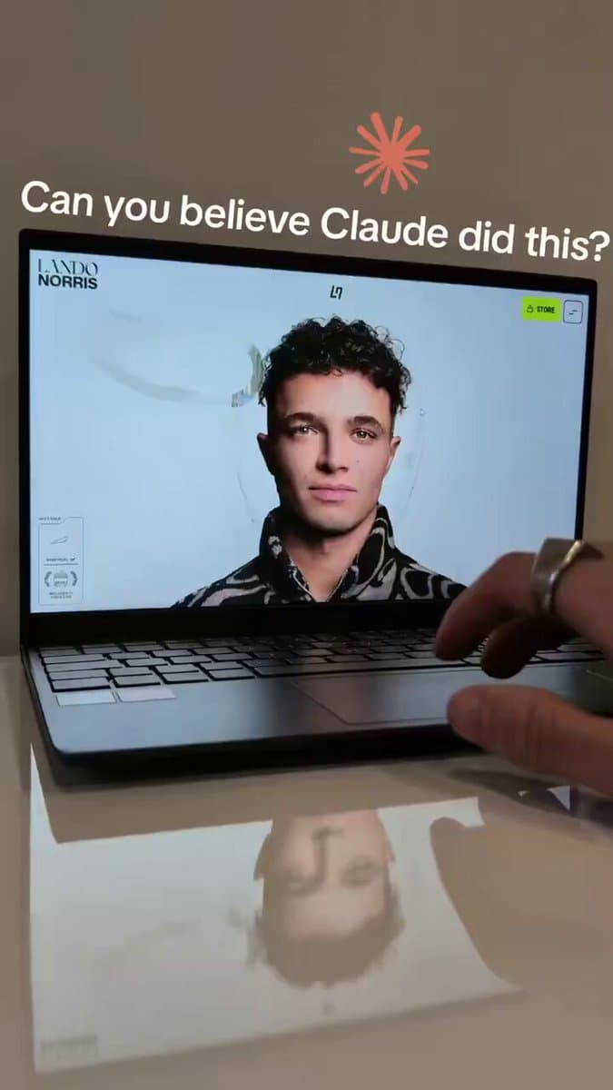 Lando Norris AI Landing Page