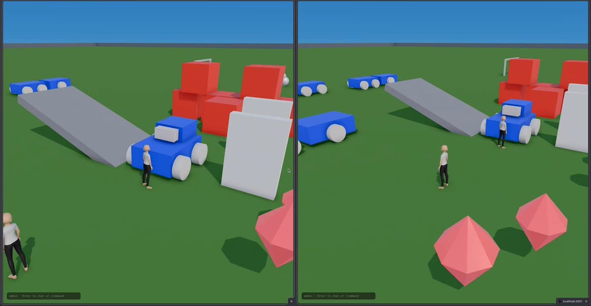 Networked Distributed Physics Sandbox