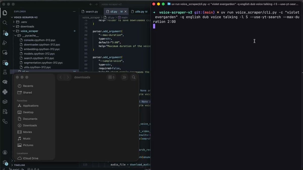 Voice Scraper
