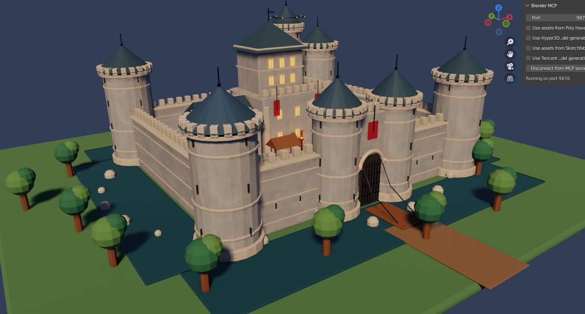 AI Blender Castle